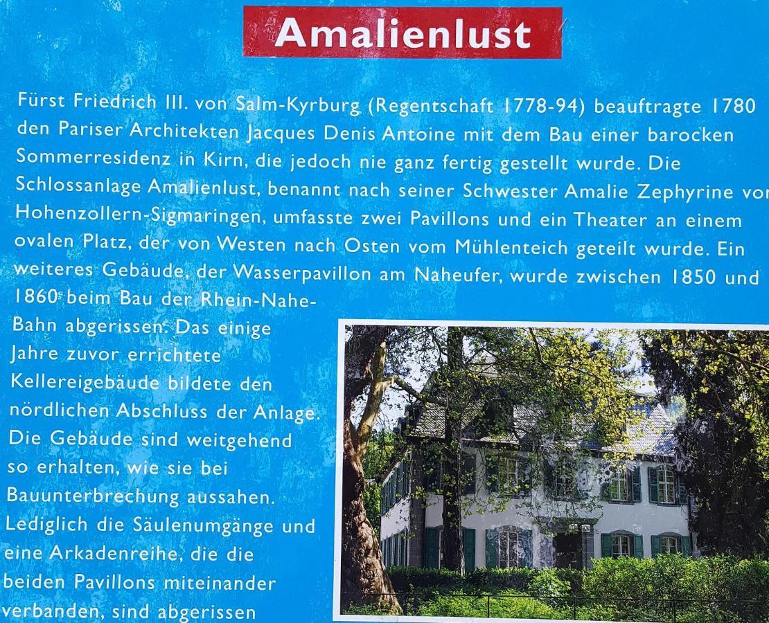 Ehem. Sommerresidenz Von Fuerst Friedrich Iii. App.1 Und App.2 Kirn Eksteriør billede